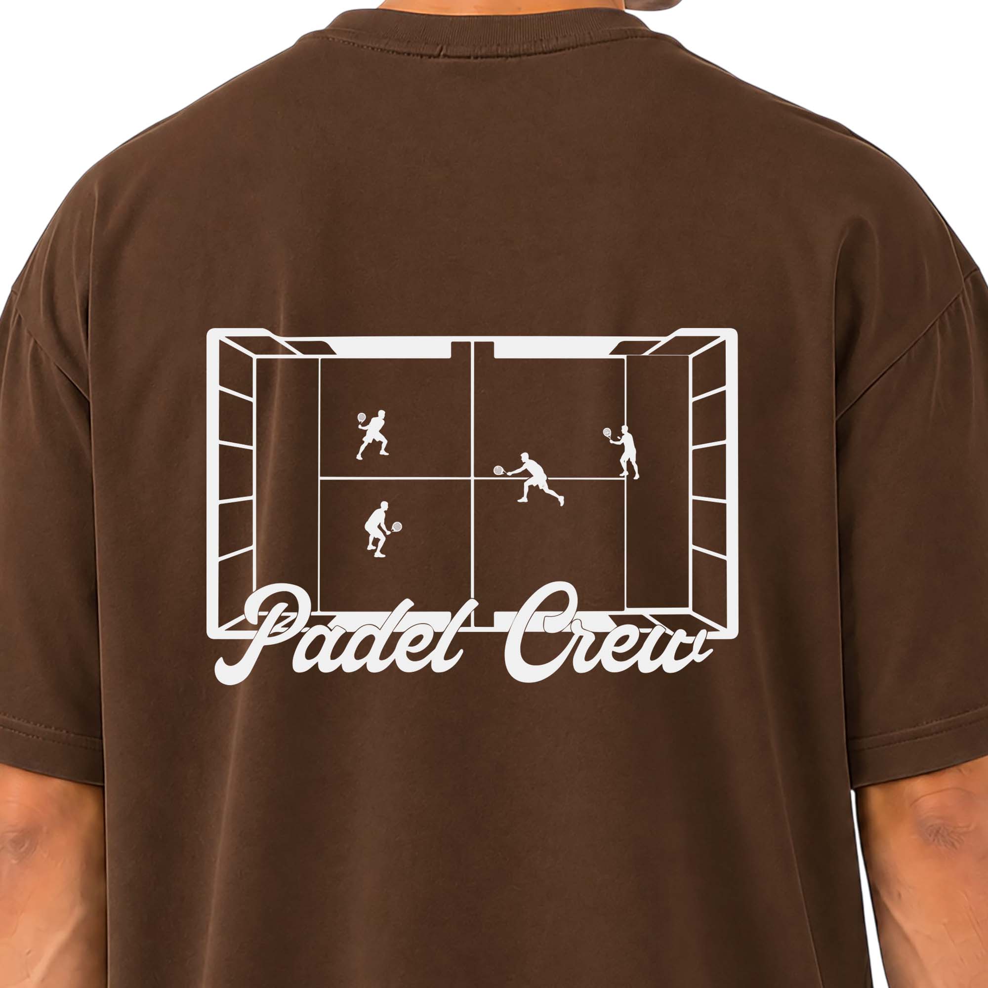 Padel Society Oversized Tee - Brown