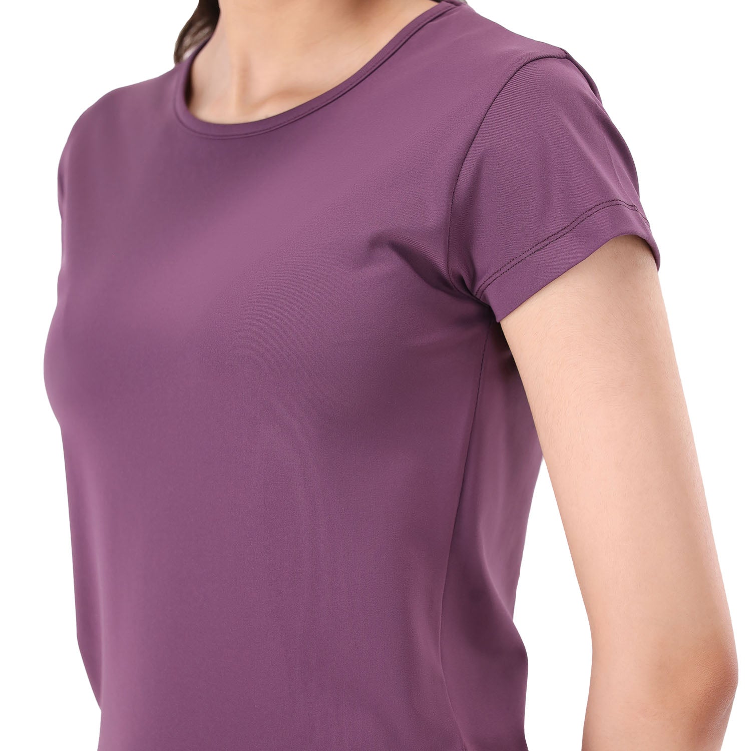 Pose Fitted Tee - Dusty Mauve
