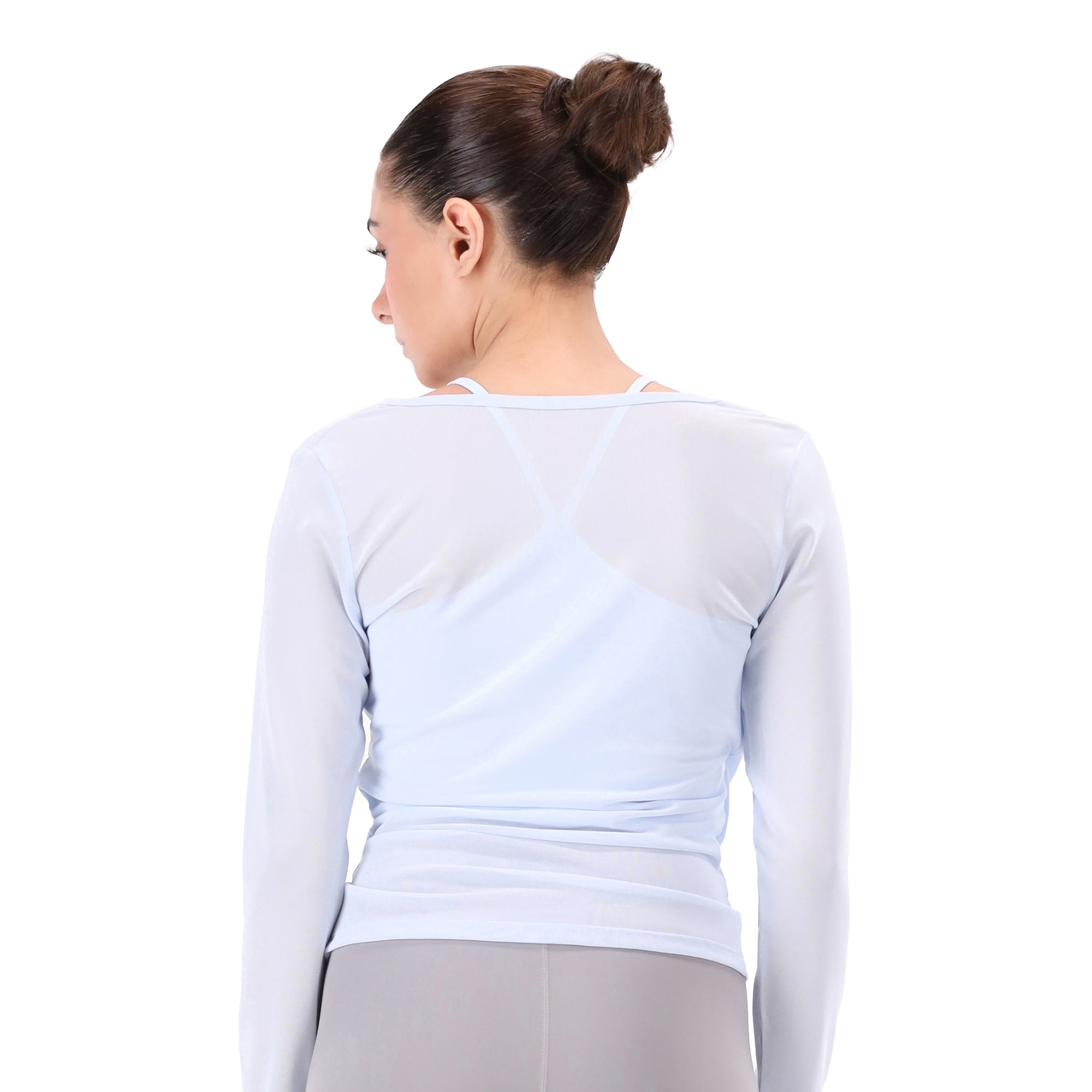 Girloft Mesh Top - Pale Aqua Blue
