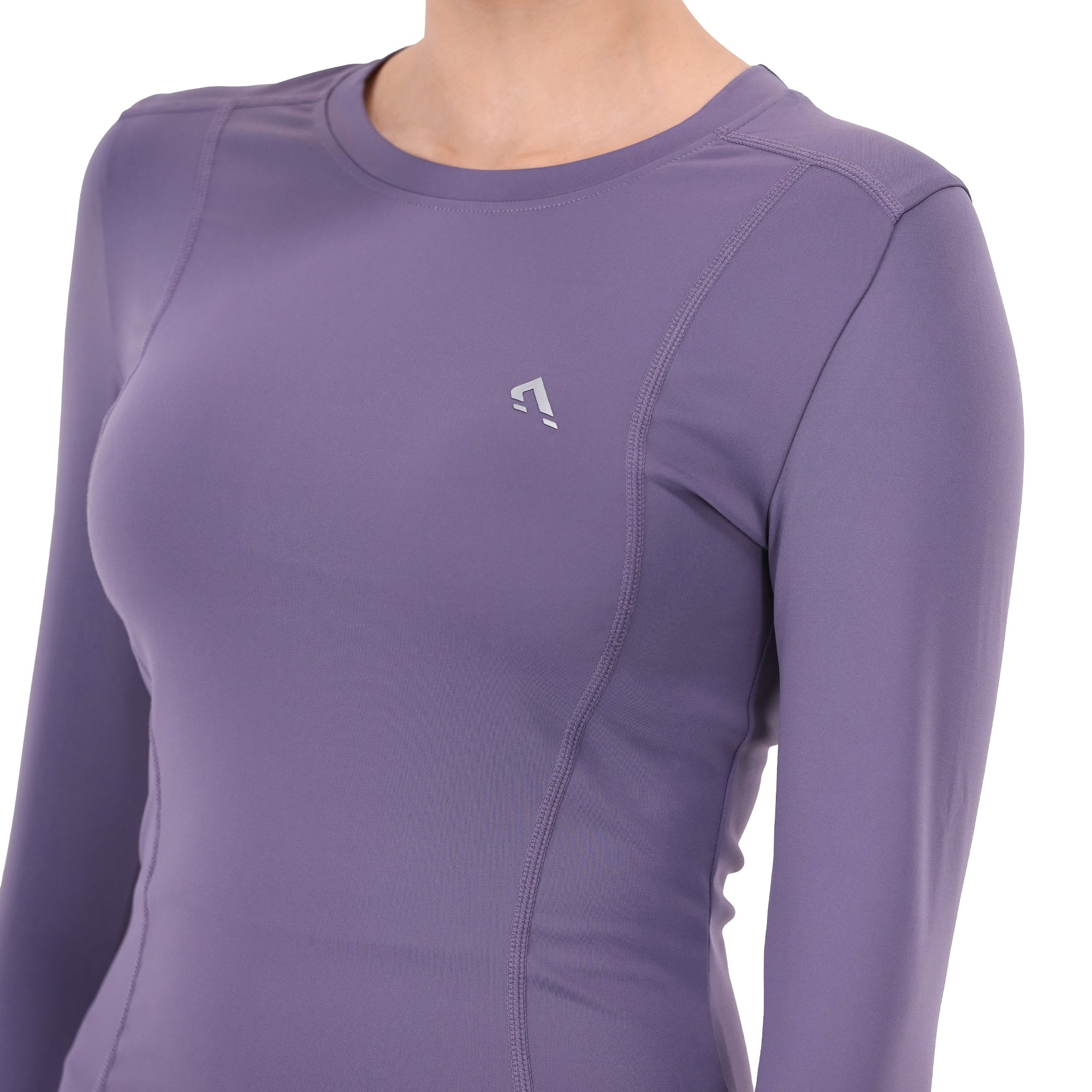 Luna Fitted Tee - Dark Purple