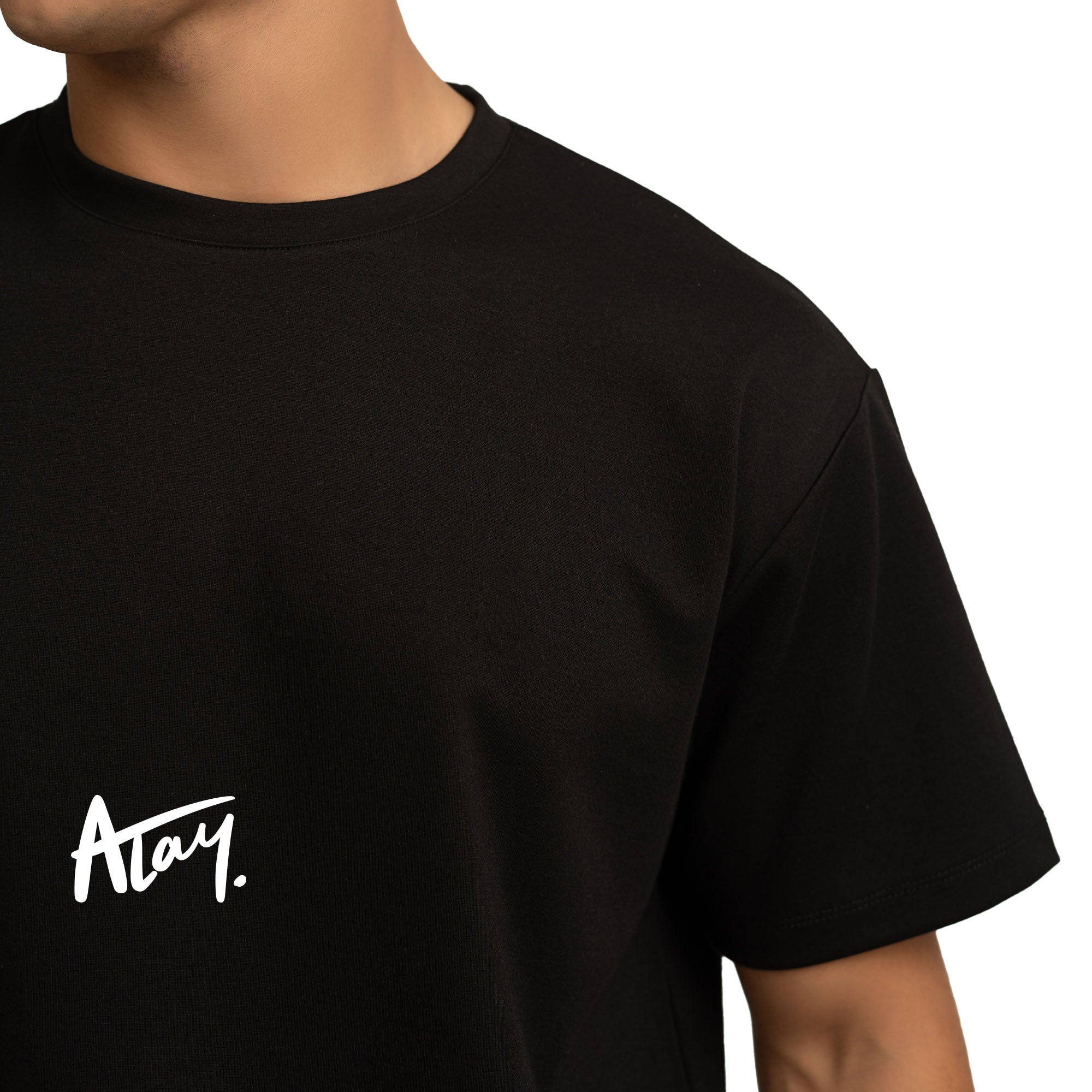 Pledge Oversize Tee with logo - Black