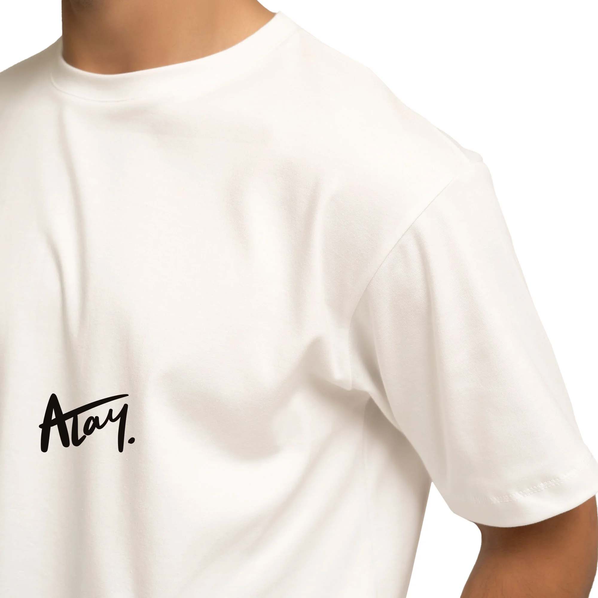 Pledge Oversize Tee with logo - White