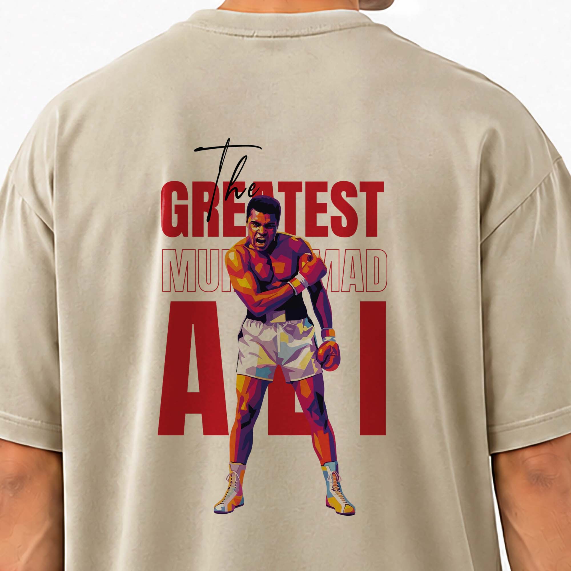 The Boxing Legend – Oversize Tee - Beige