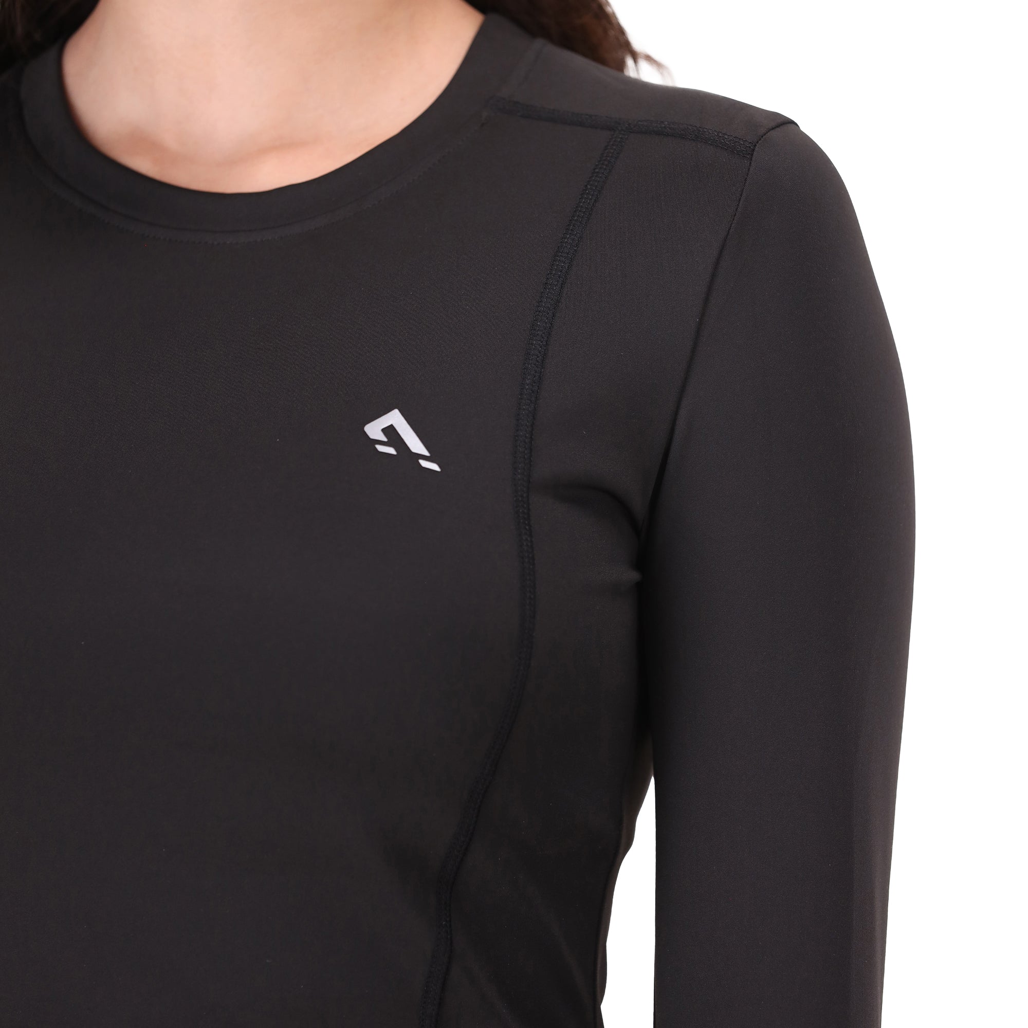 Luna Fitted Tee - Black