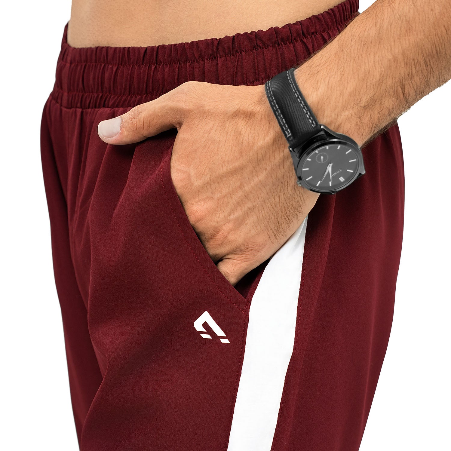 Athleisure Trousers - Maroon