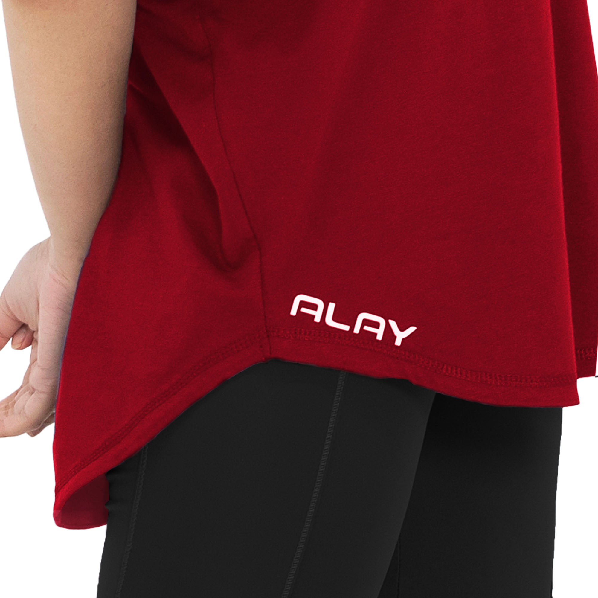 Flow Bat Tee - Cherry Red