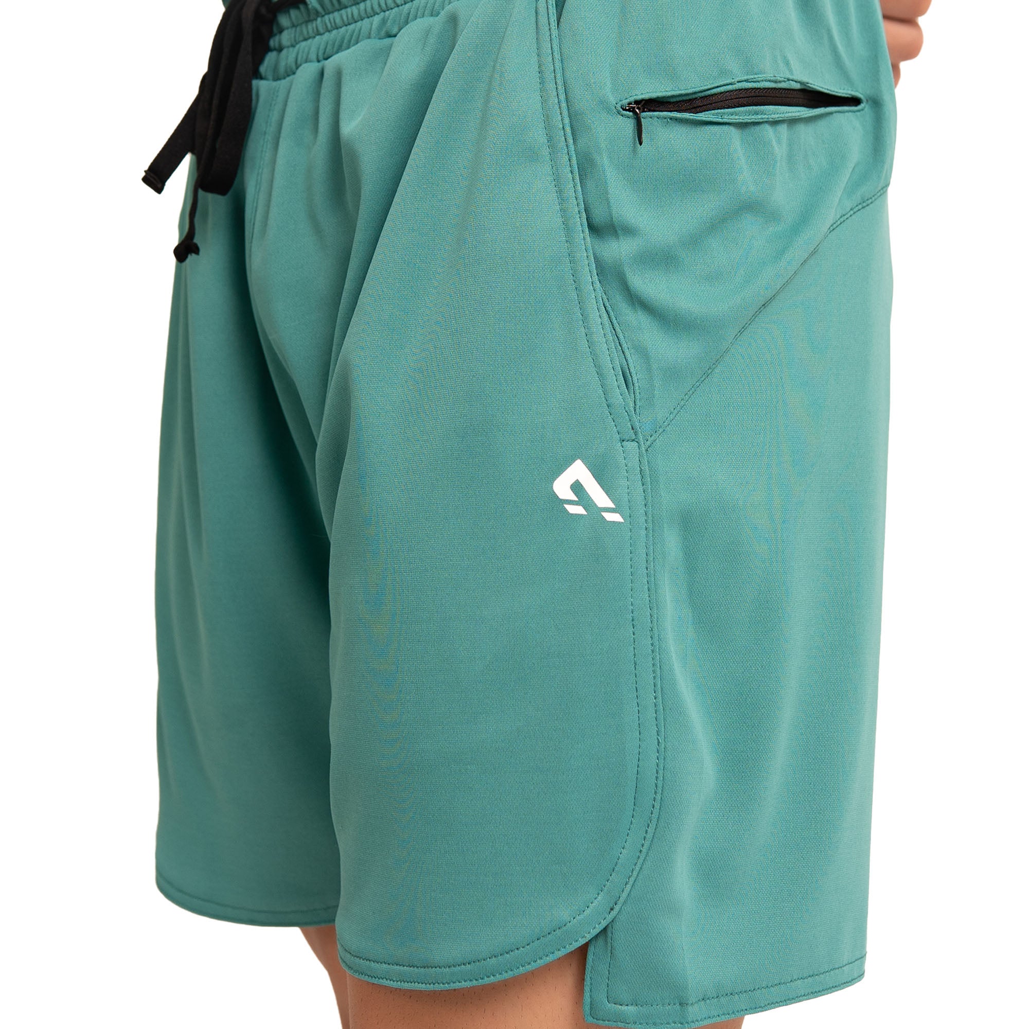 Blaze Zipper Shorts - Sea Green