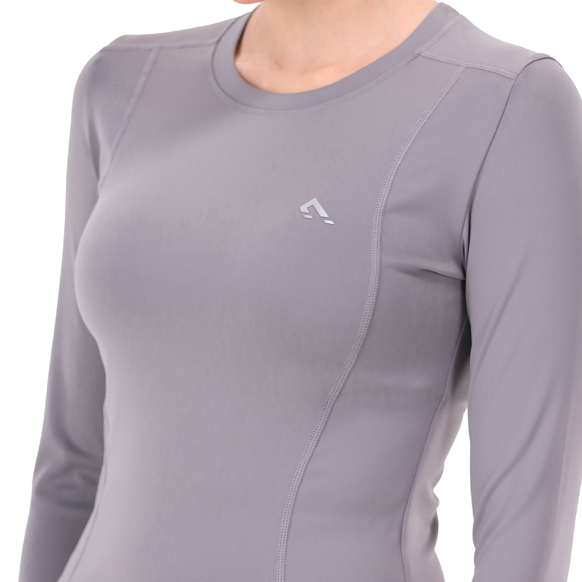 Luna Fitted Tee - Grey