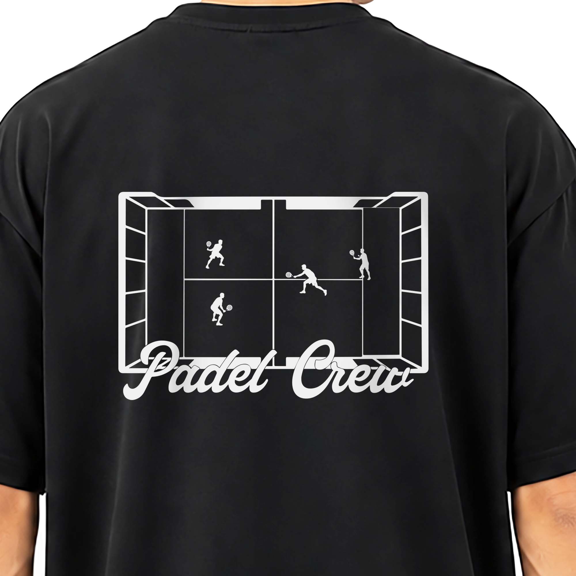 Padel Society Oversized Tee - Black