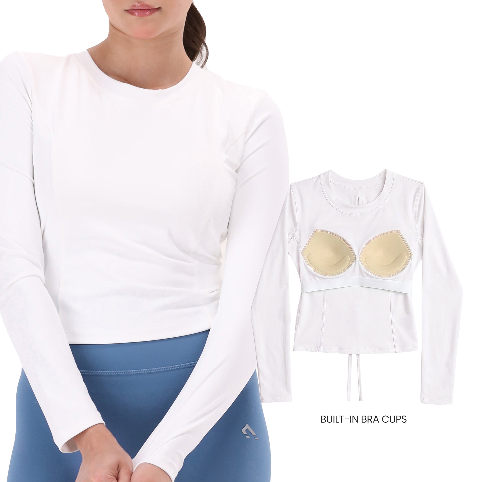 Celine Keyhole Top - White