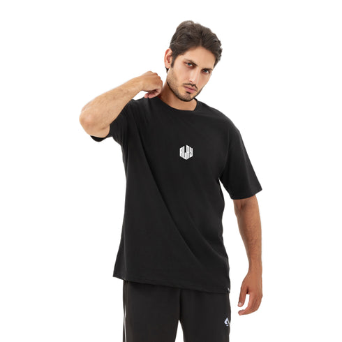 Thunder Oversize Badge Tee - Black