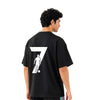 Ronaldo No. 7 – Oversize Tee - Black