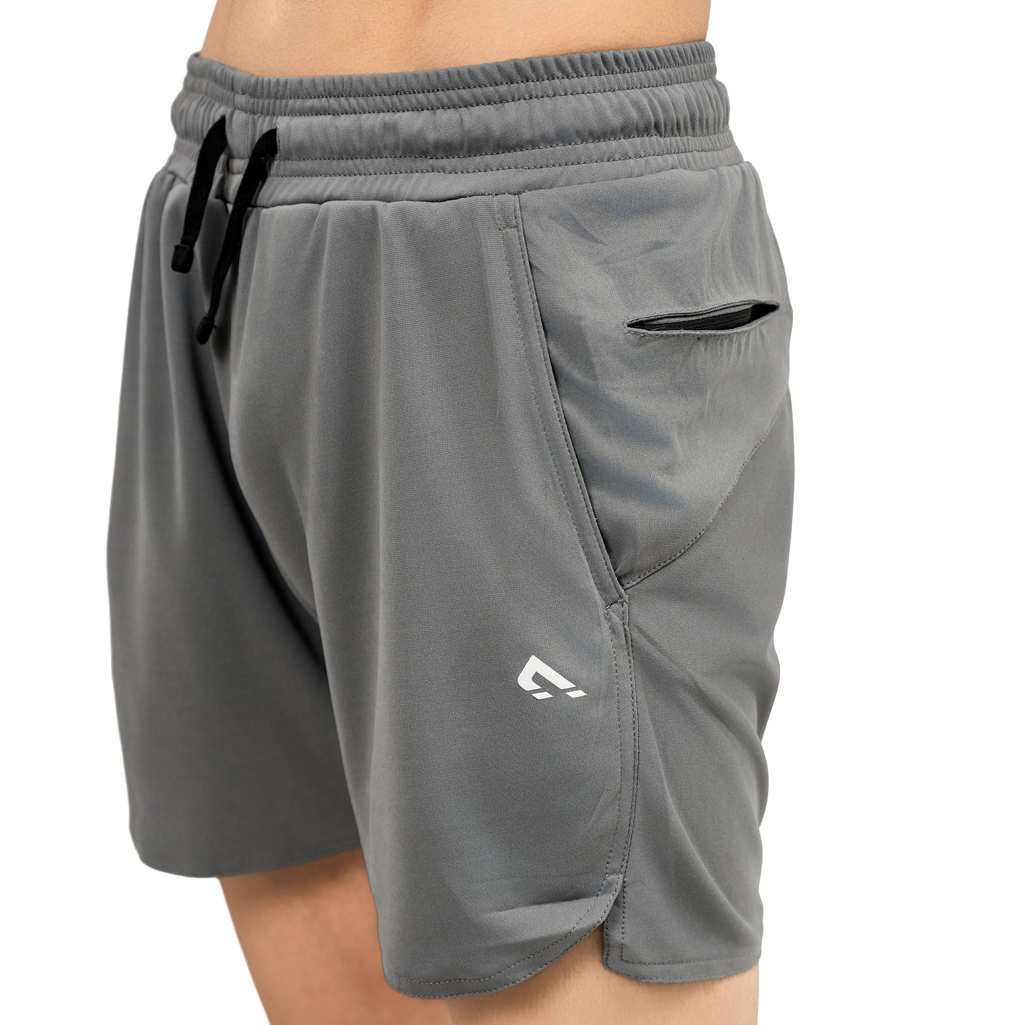Blaze Zipper Shorts - Grey
