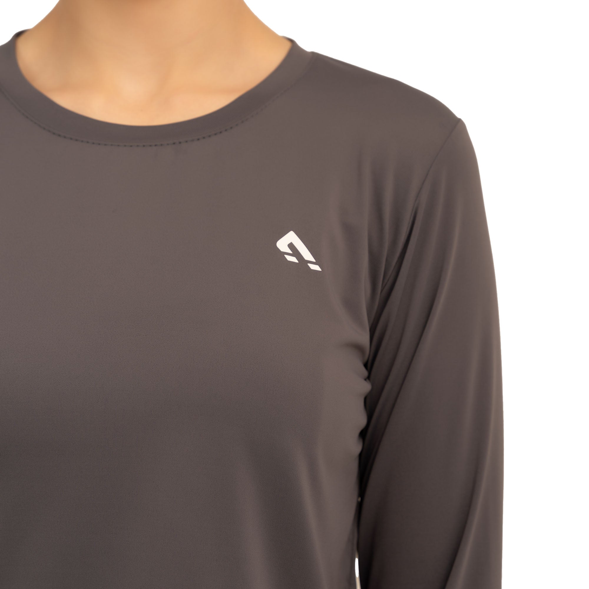 Icon Crop Tee - Grey