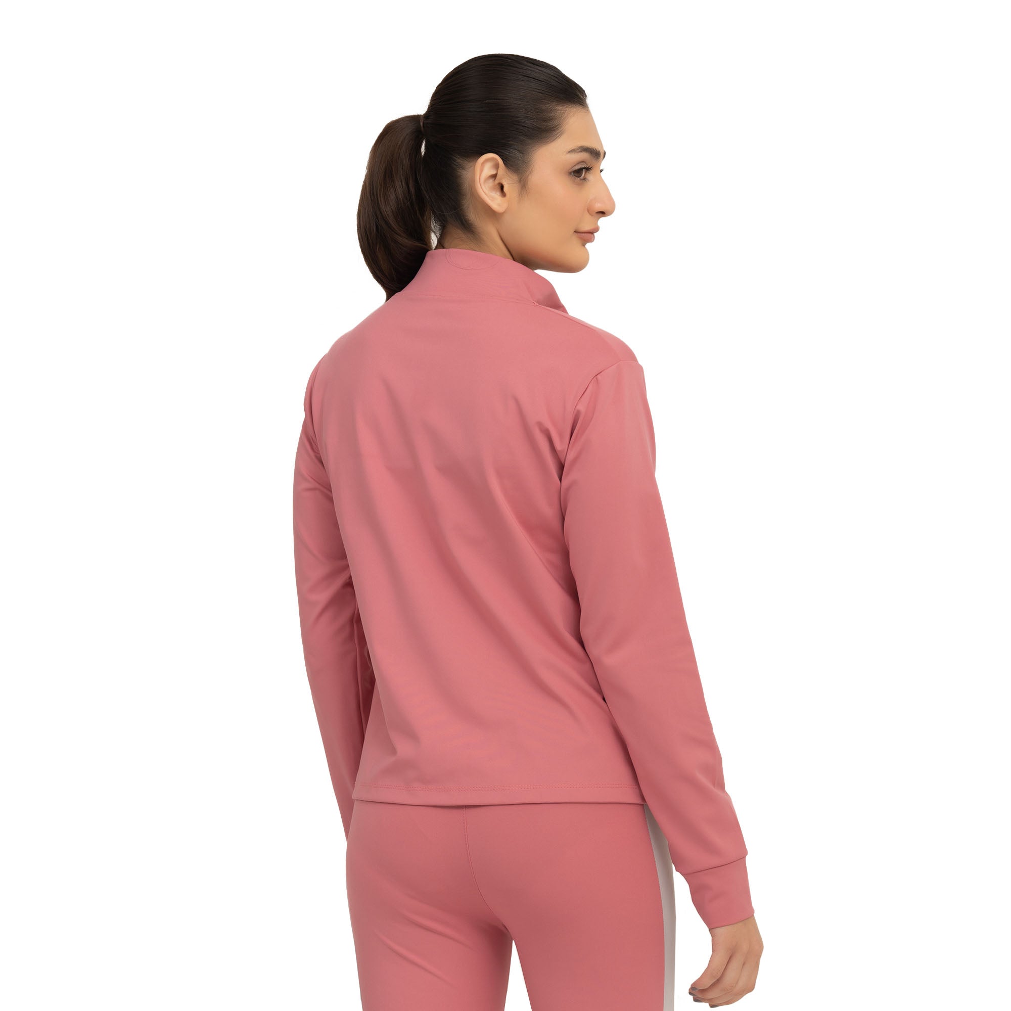 Femme Fit Zipper Jacket - Pink