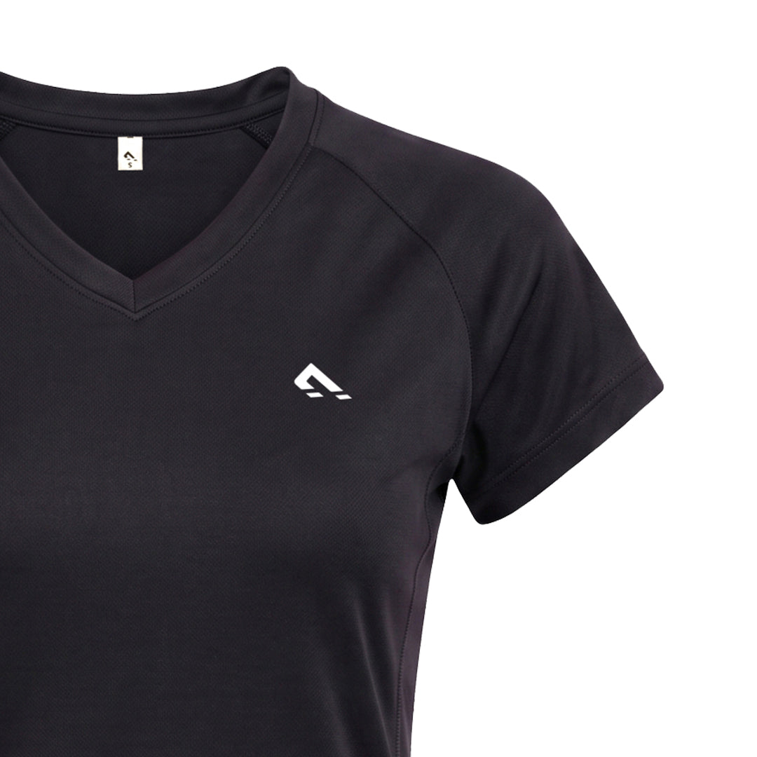 Active V- Neck (Black)