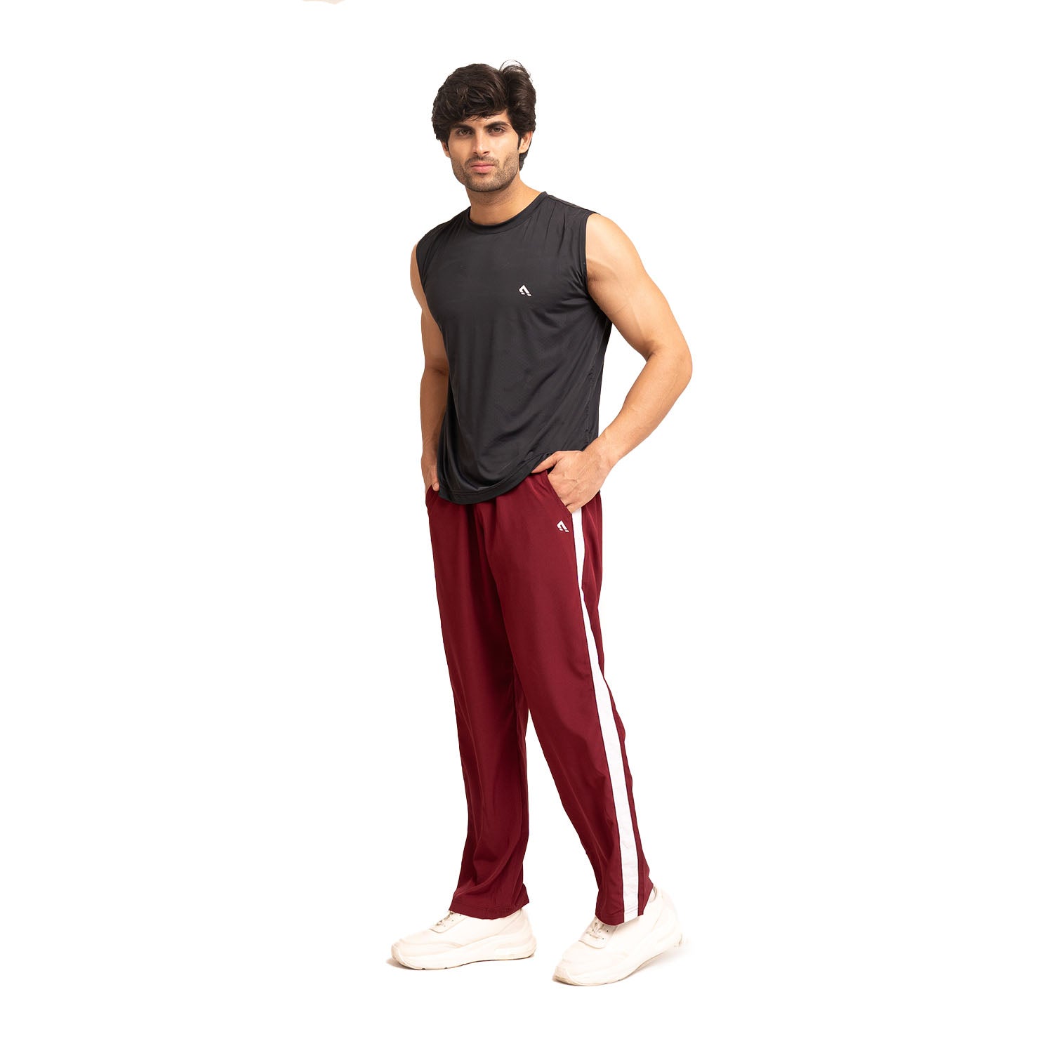 Athleisure Trousers - Maroon