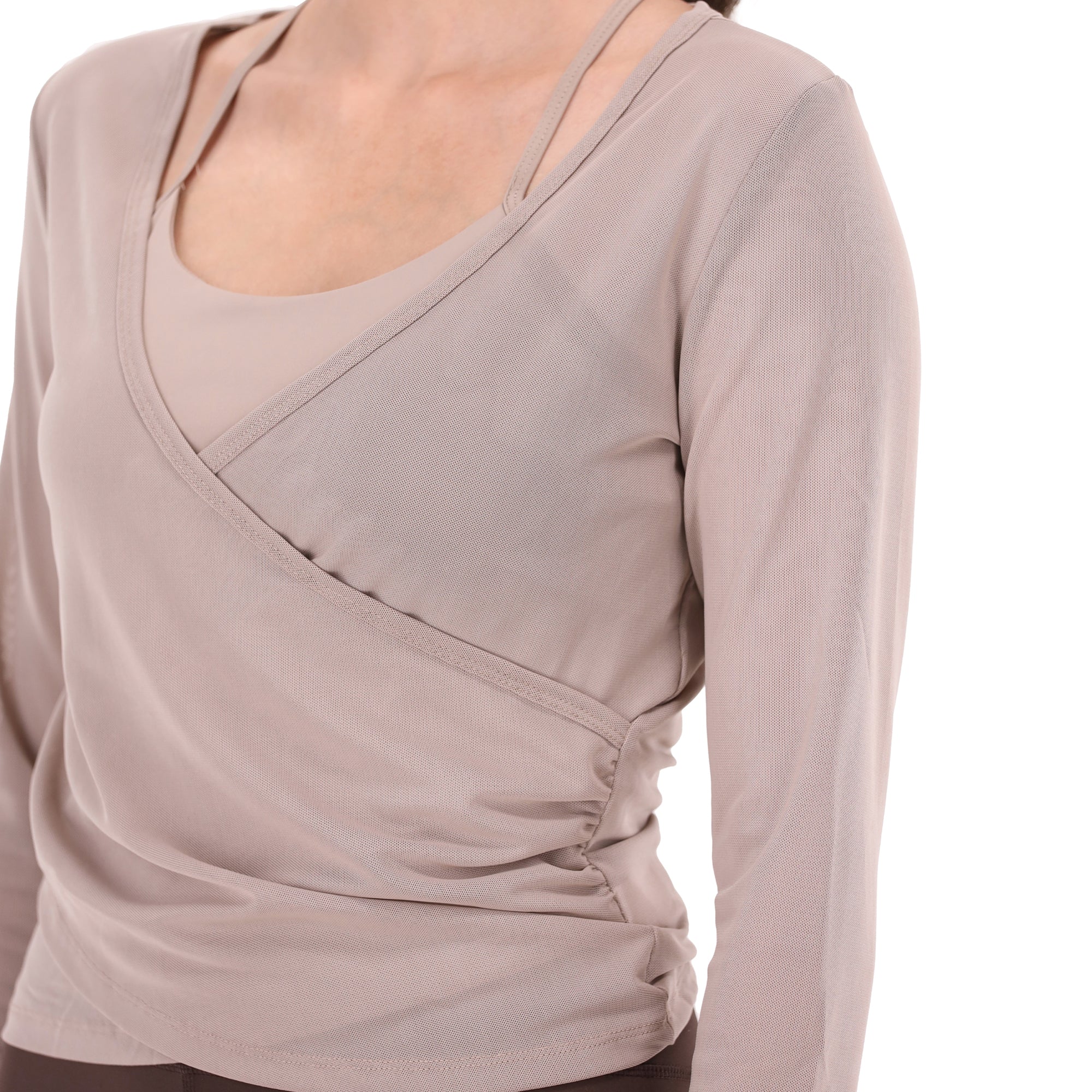 Girloft Mesh Top - Khaki