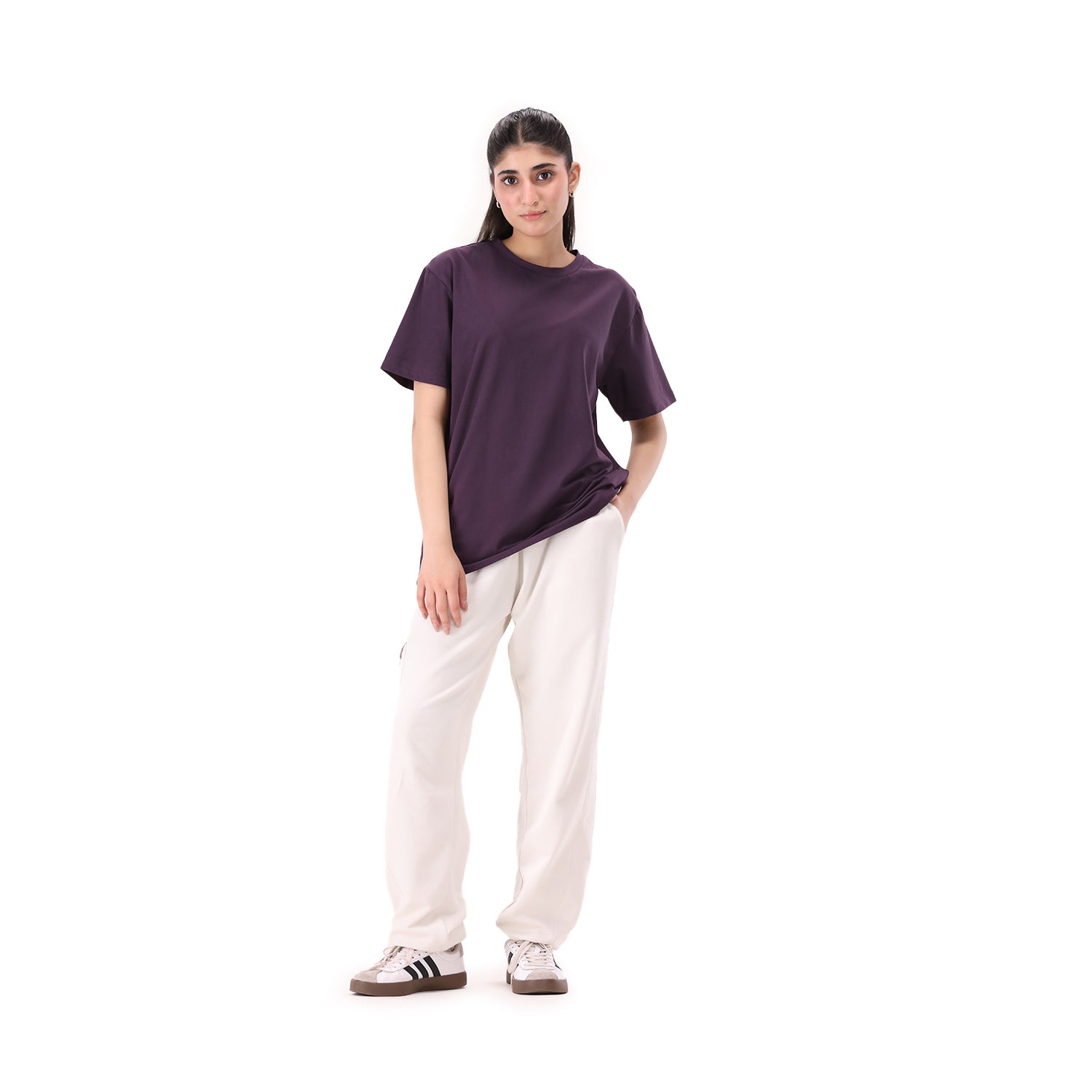 Riff Oversize Tee - Purple