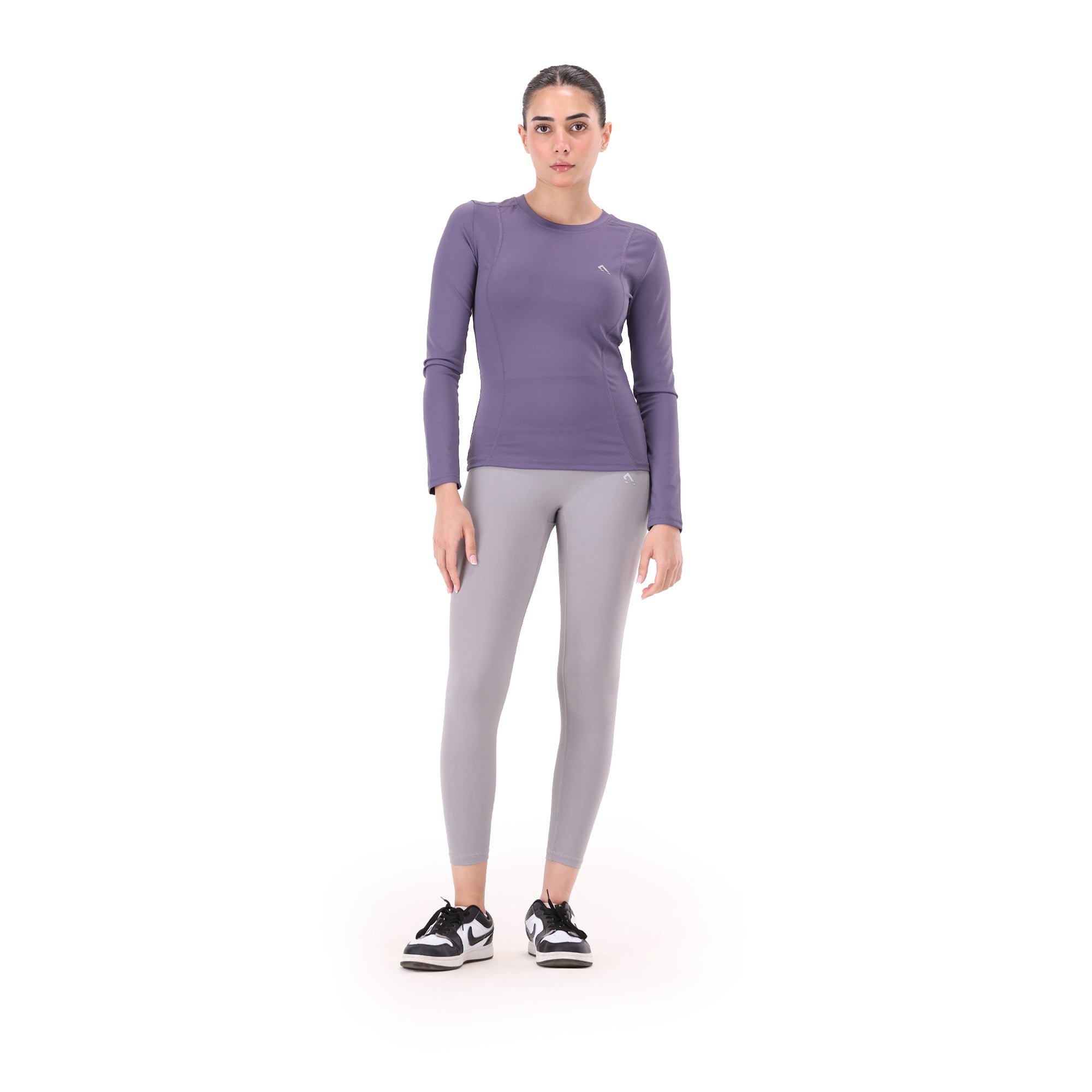 Luna Fitted Tee - Dark Purple