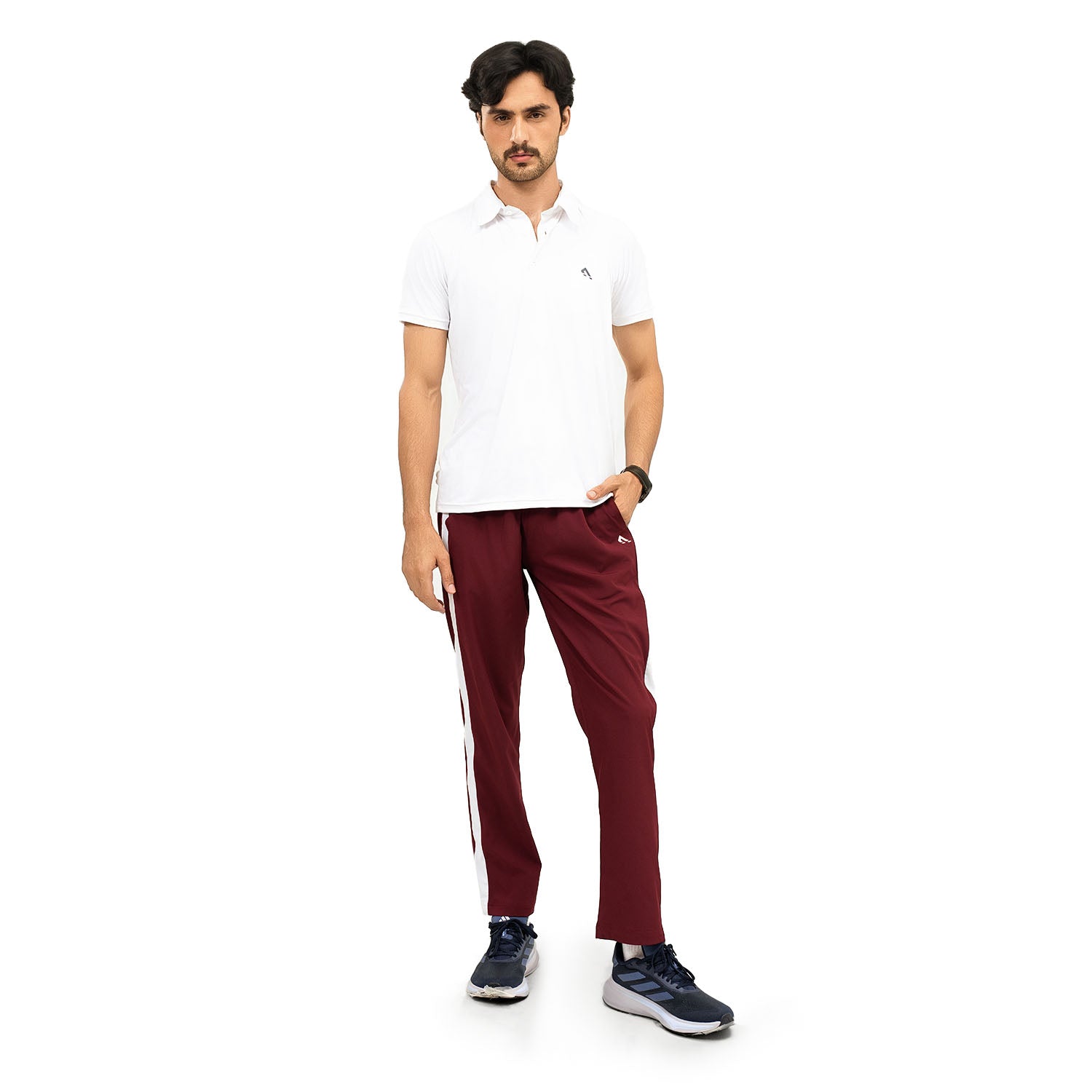 Athleisure Trousers - Maroon