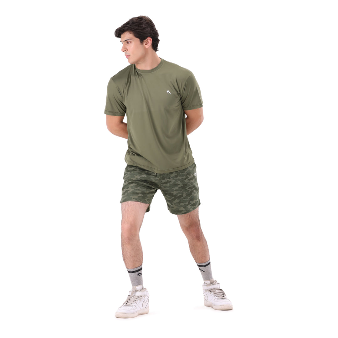 Vigor Camo Shorts - Camo Green