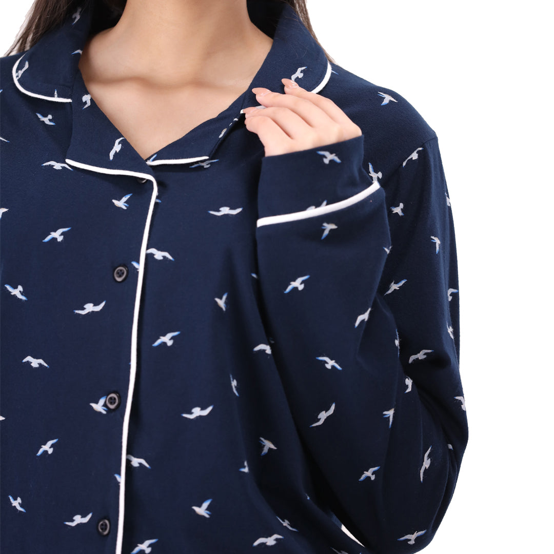 Midnight Comfort Set - Navy/Dove