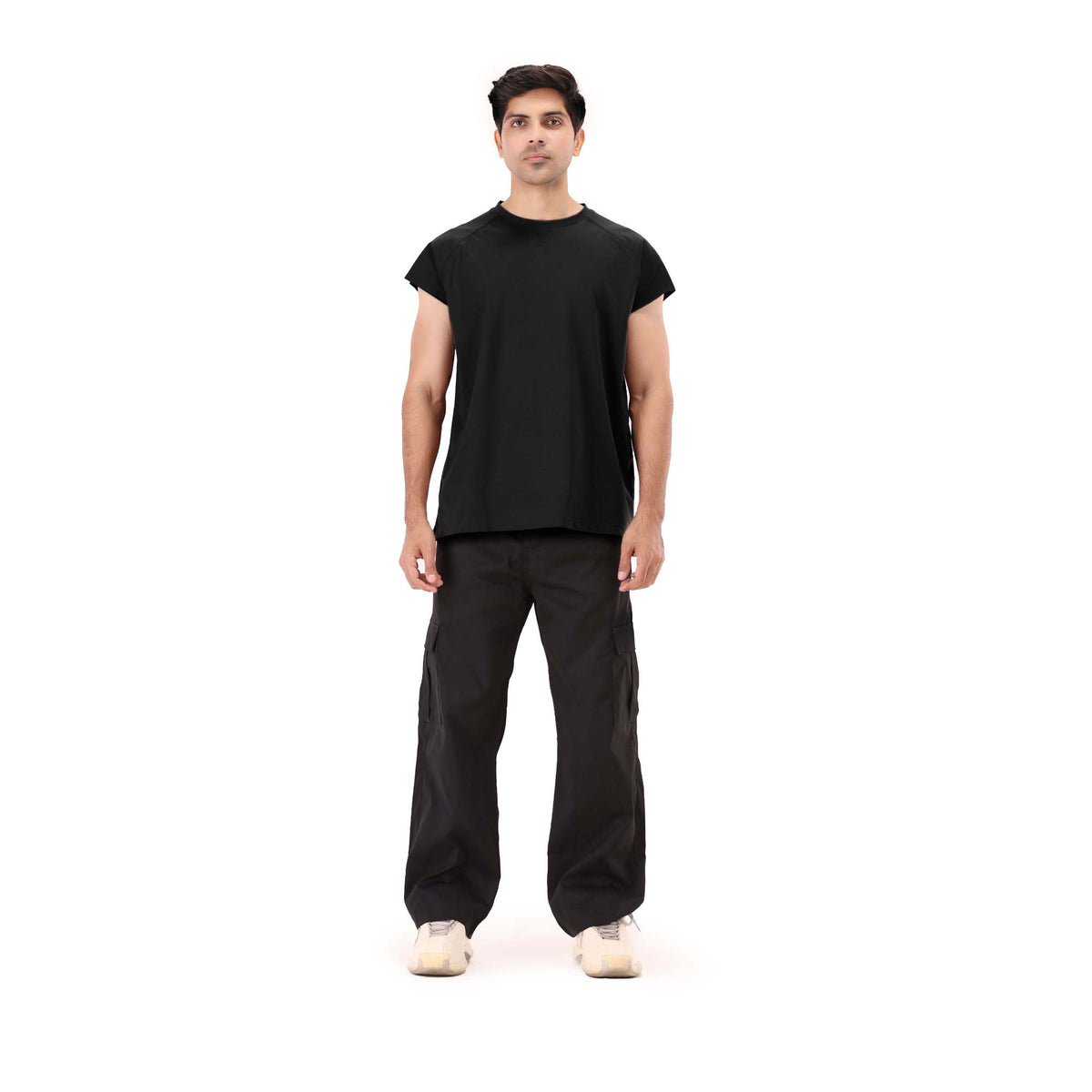 Raw Edge Tank - Black
