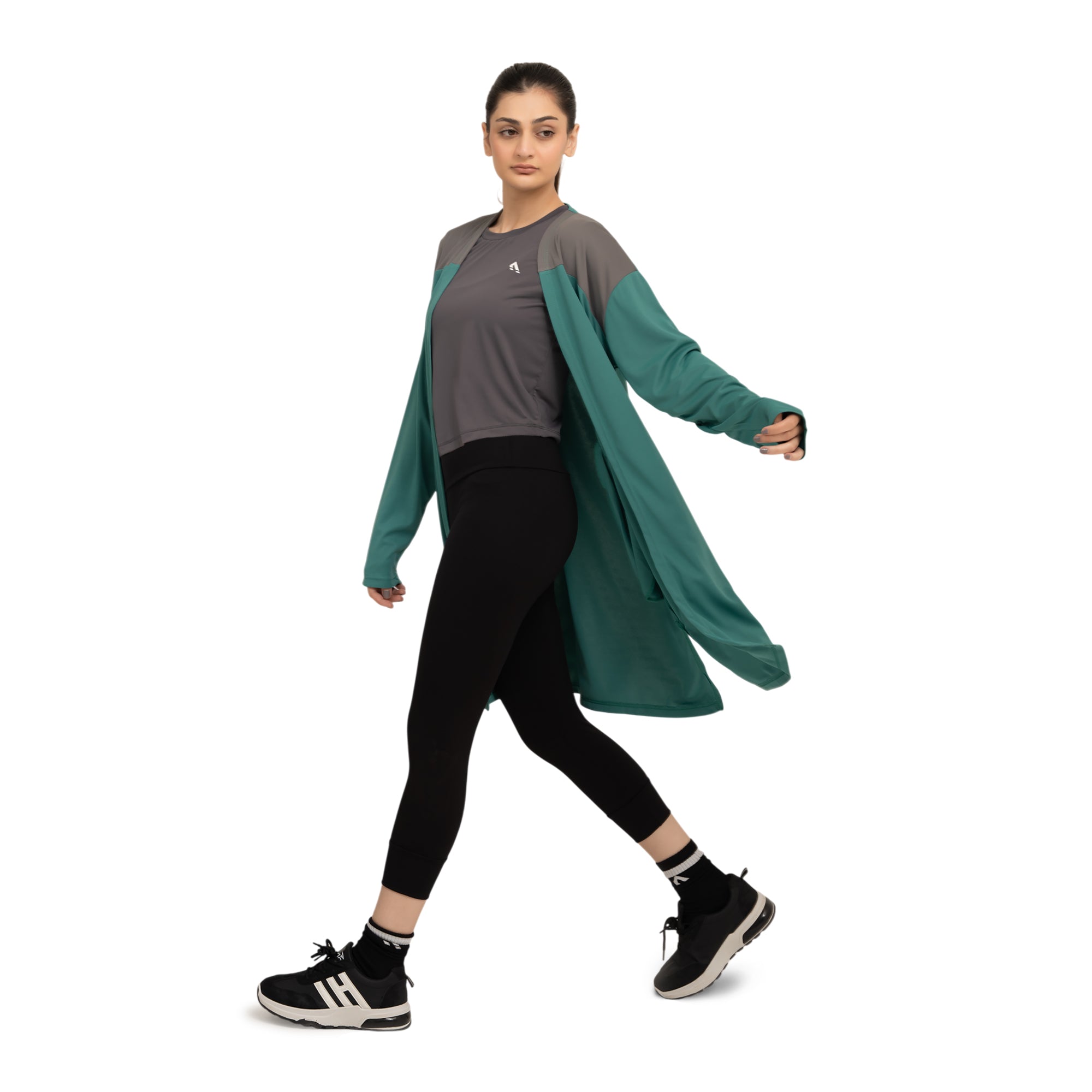 Clyde Cape - Sea Green/Grey