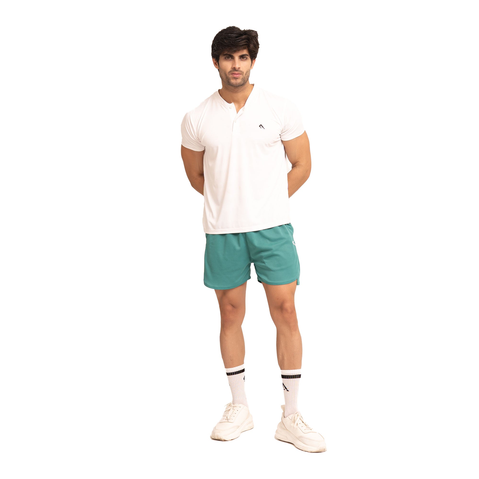 Blaze Zipper Shorts - Sea Green