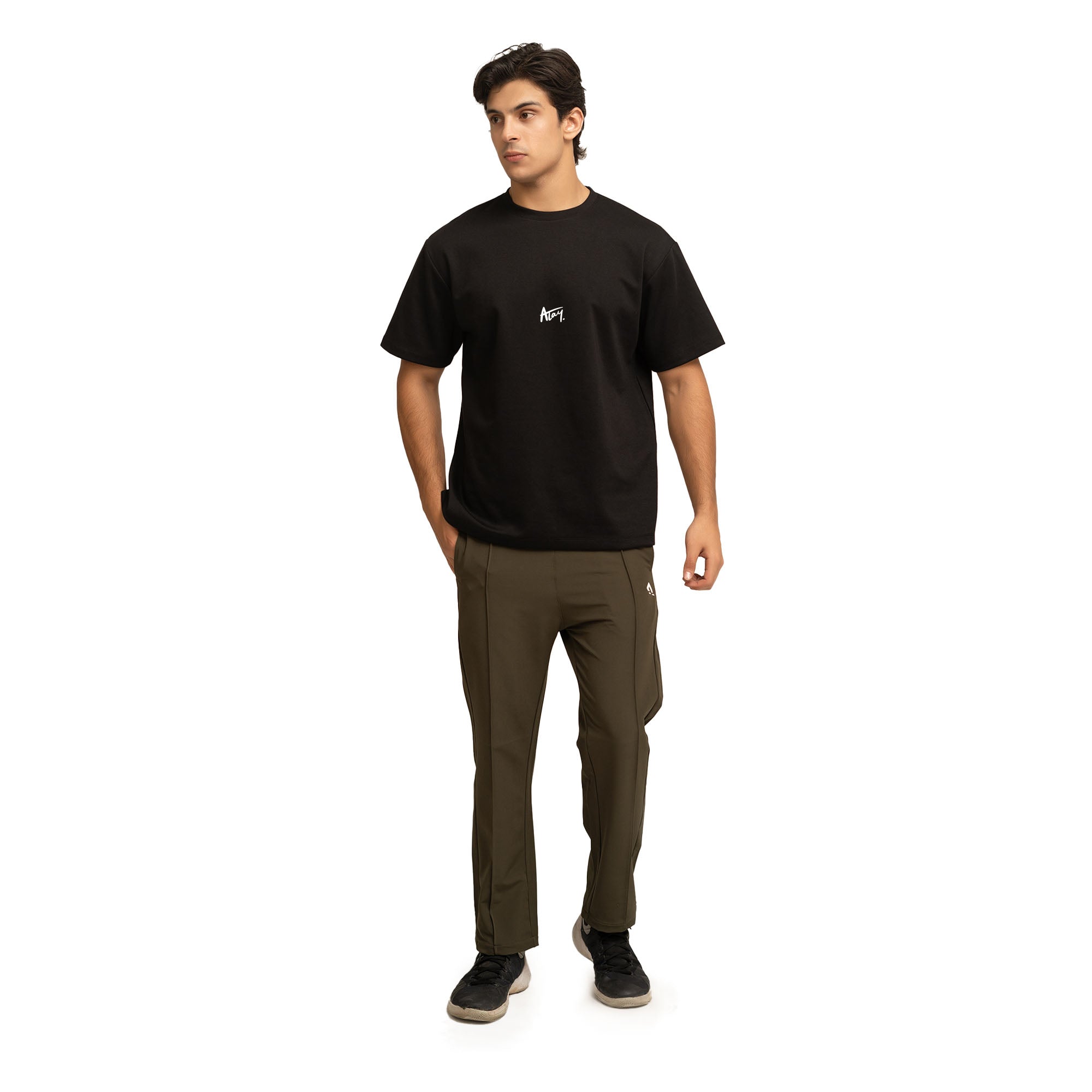 Pledge Oversize Tee with logo - Black