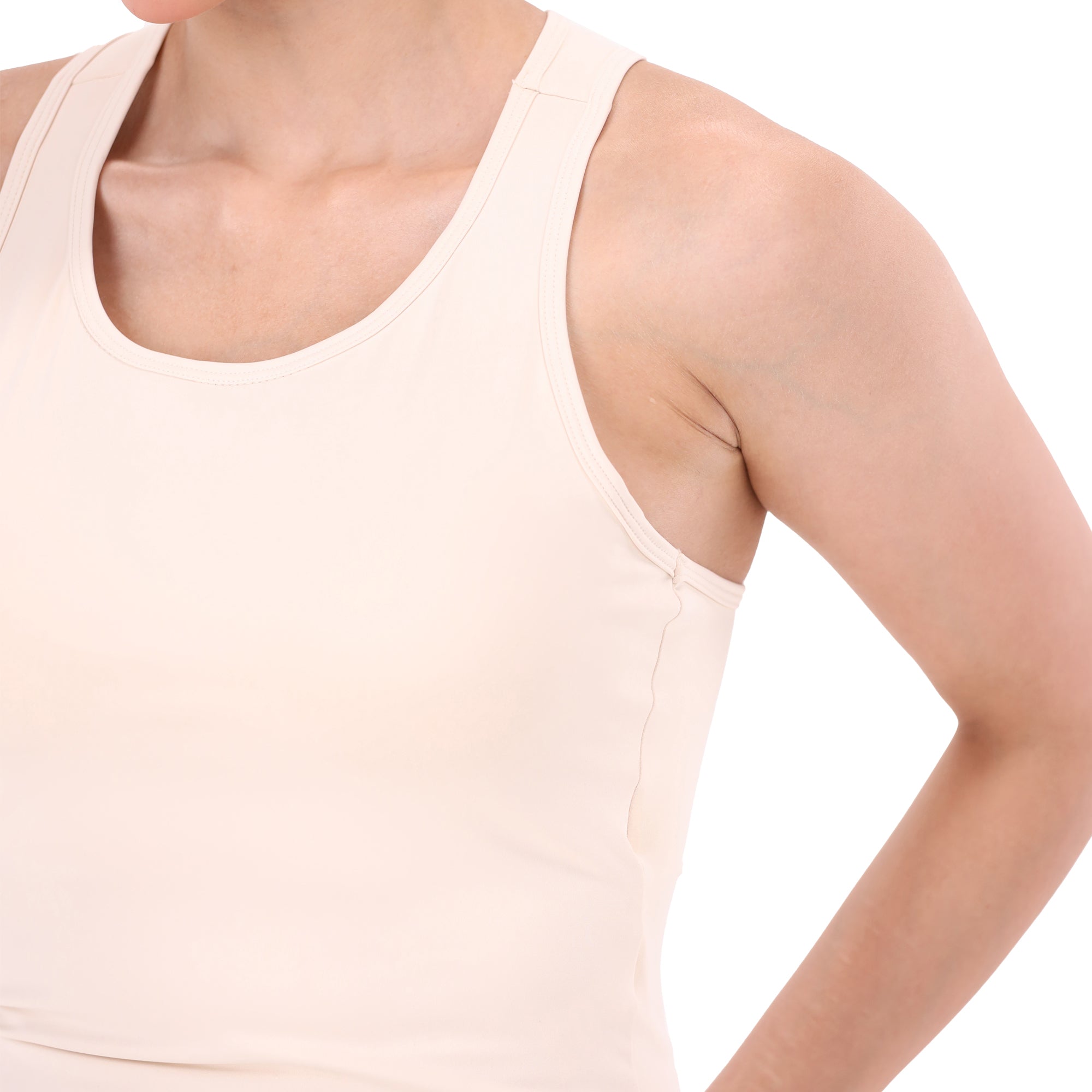BodyCore Tank (Padded) - Milky White