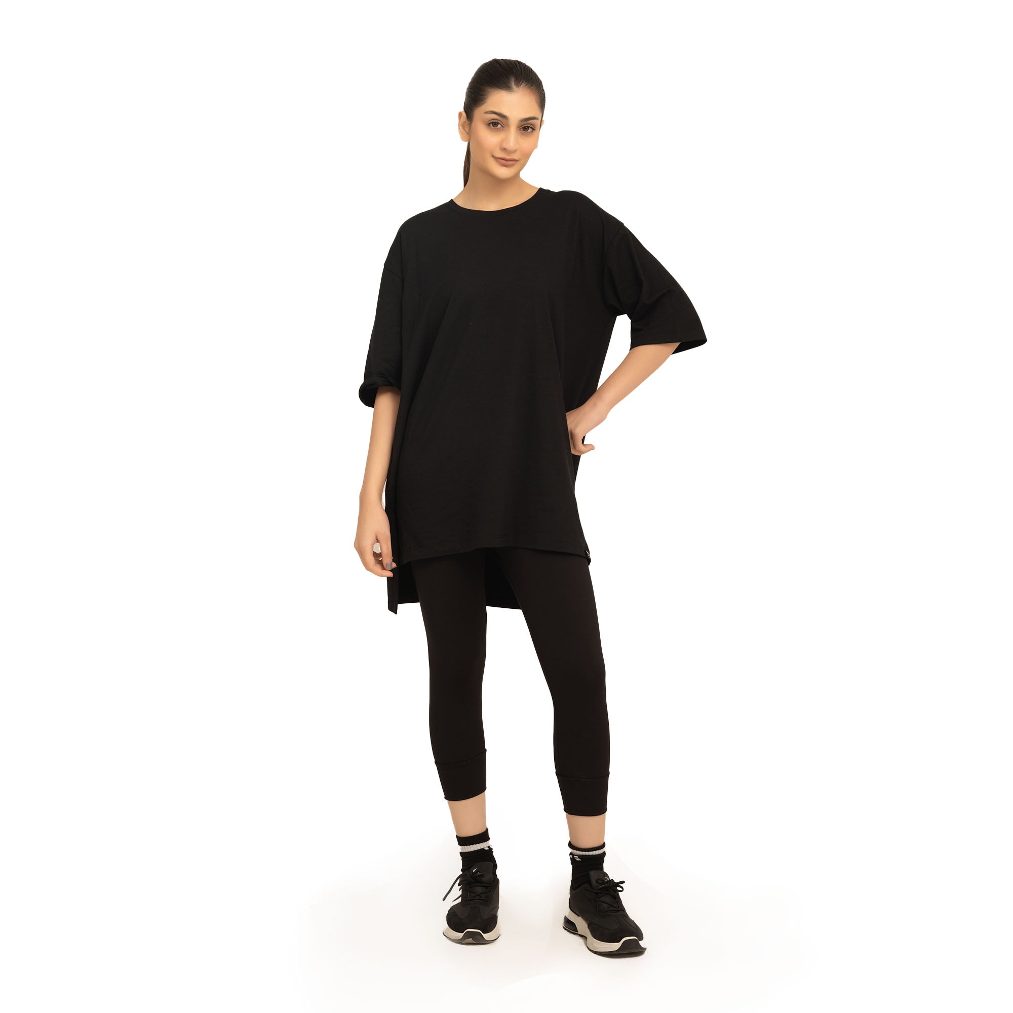 Kiara Cover Tee - Black