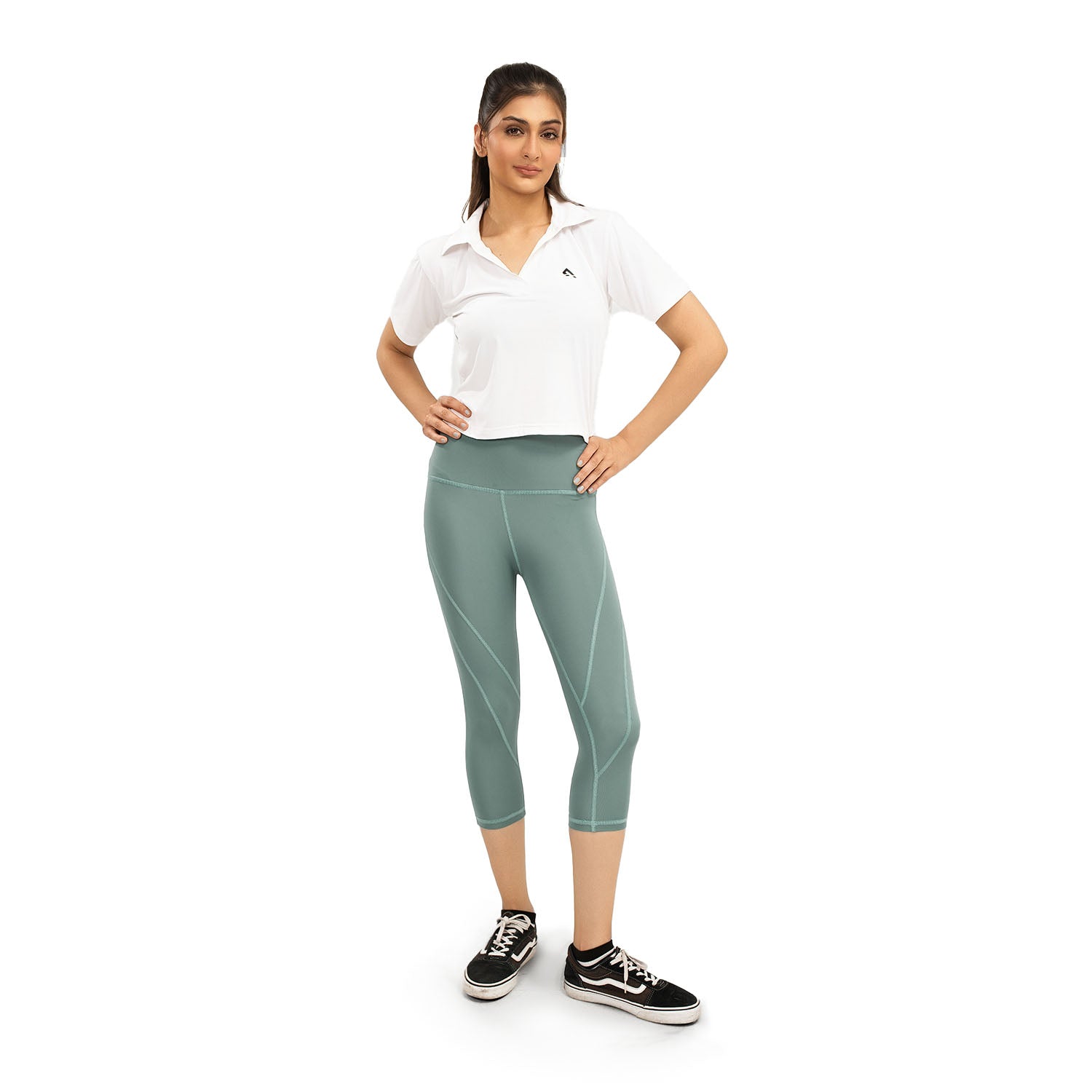 Strobe Biker Shorts - Seafoam Green