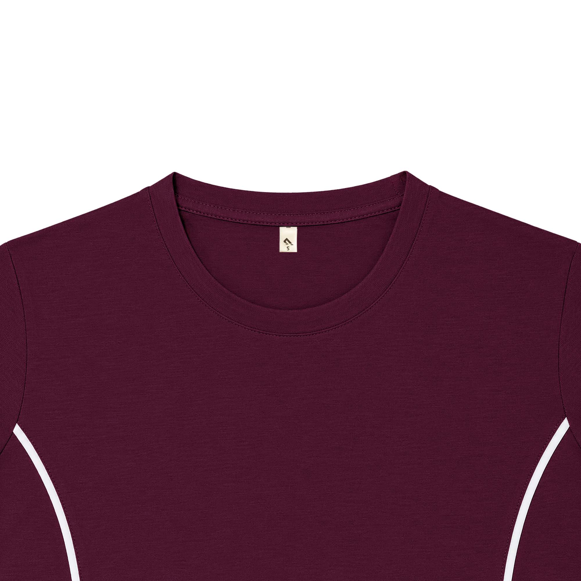 Lock Sleeve Tee - Maroon