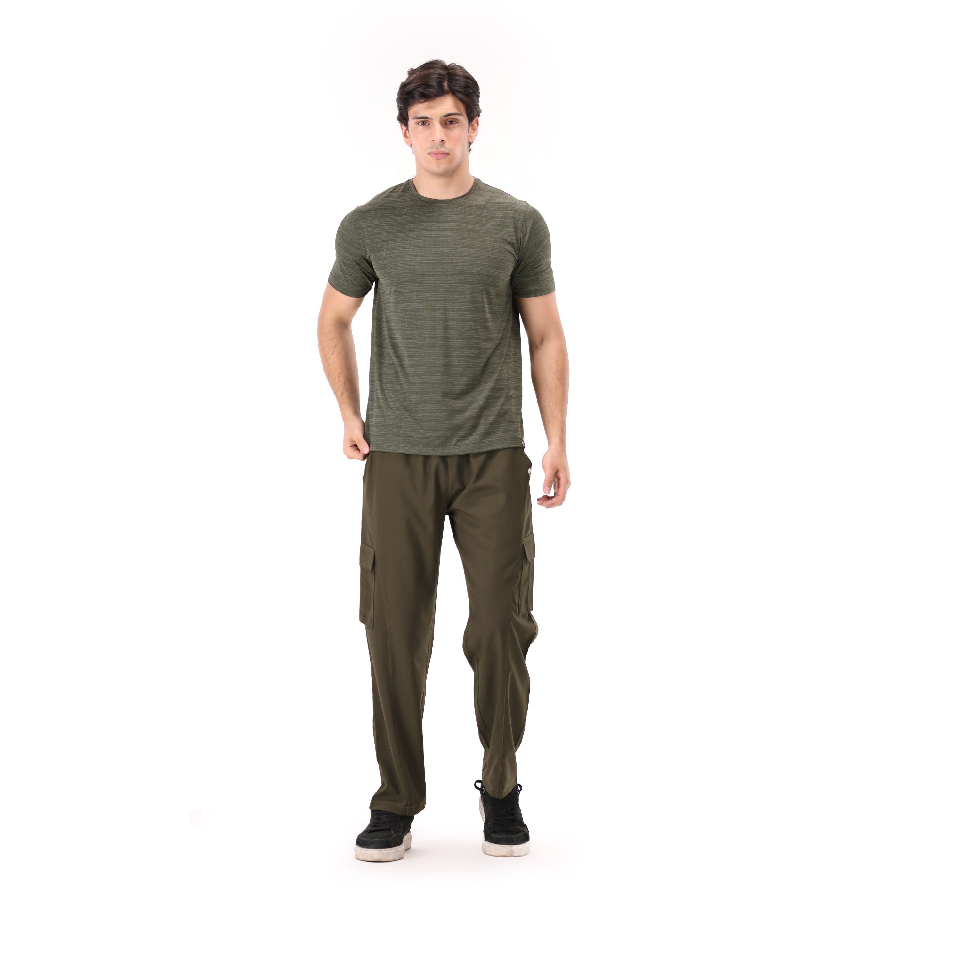 Fossil Mesh Tee - Olive