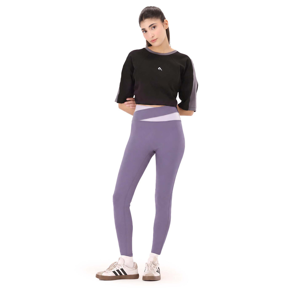 Splitline Leggings - Dark Purple