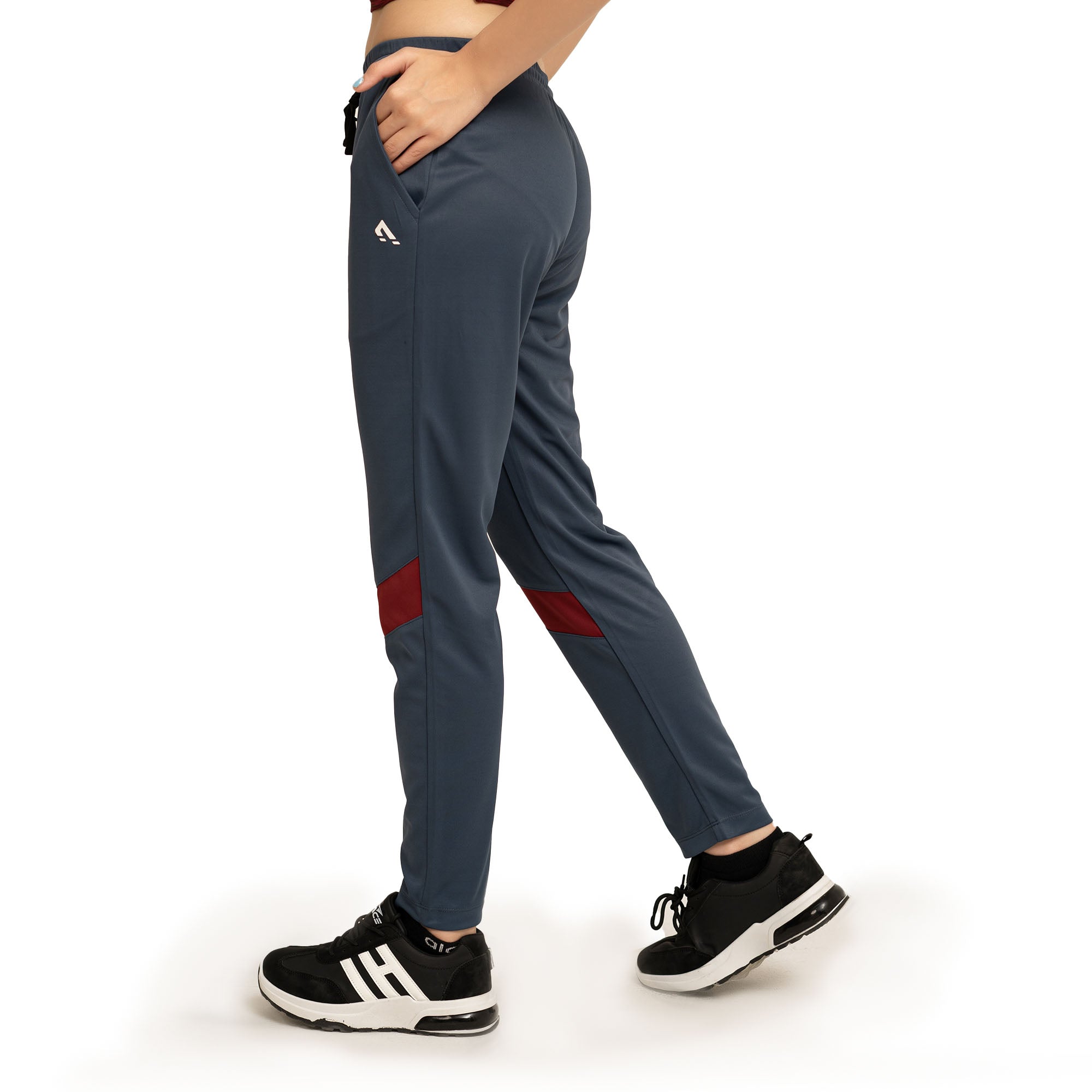 Wave Tracksuit - Navy/Maroon