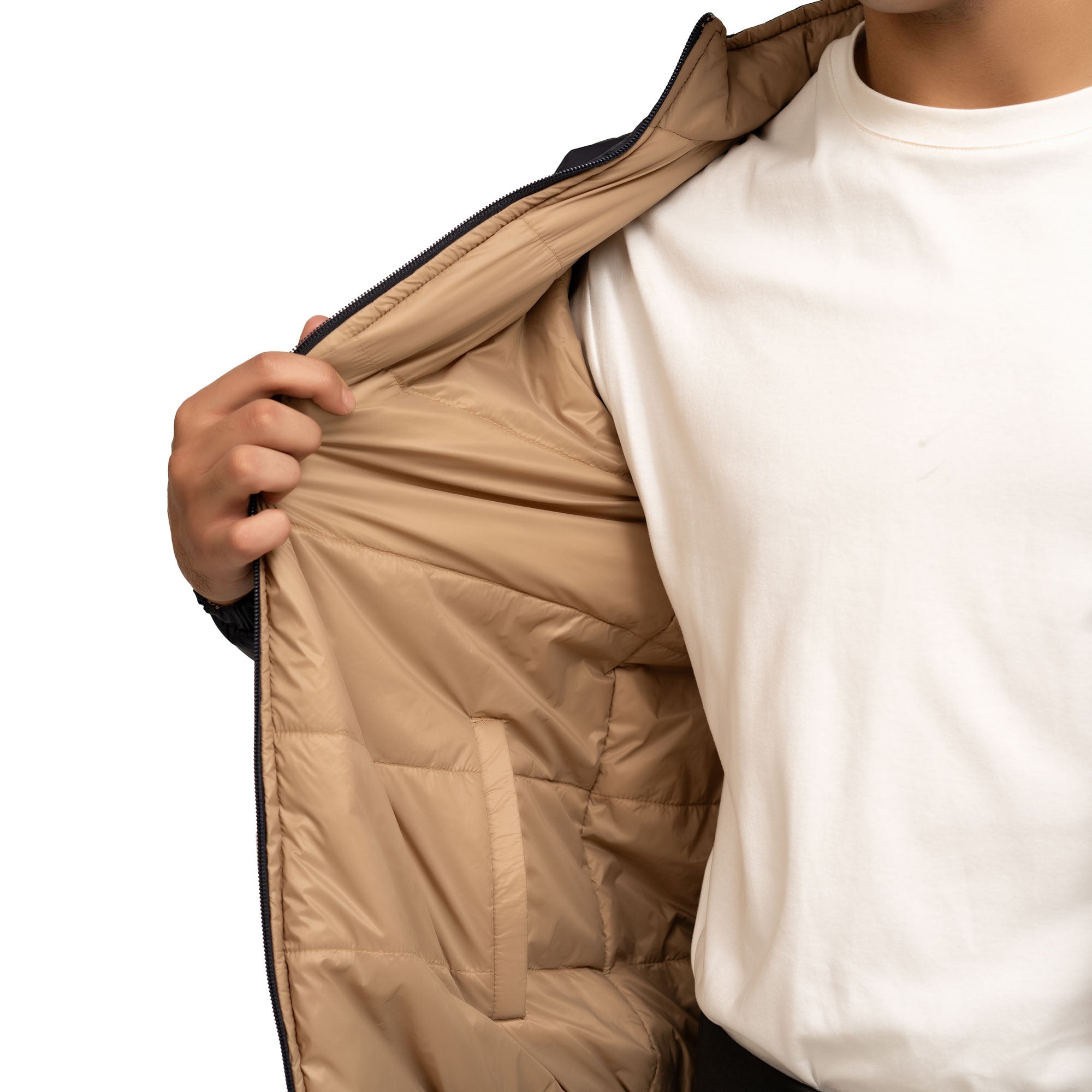 Zest Reversible Jacket - Blue/Camel