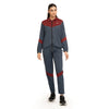 Wave Tracksuit - Navy/Maroon