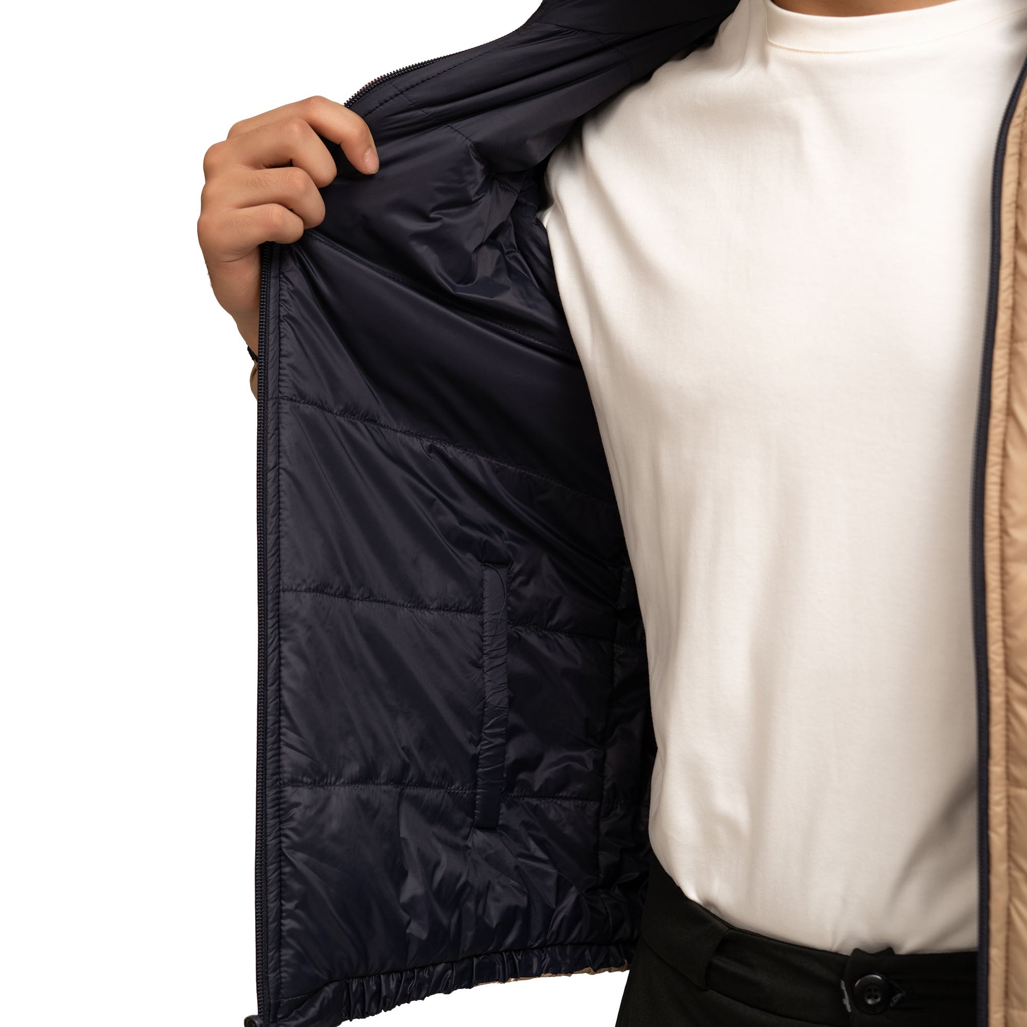 Zest Reversible Jacket - Blue/Camel