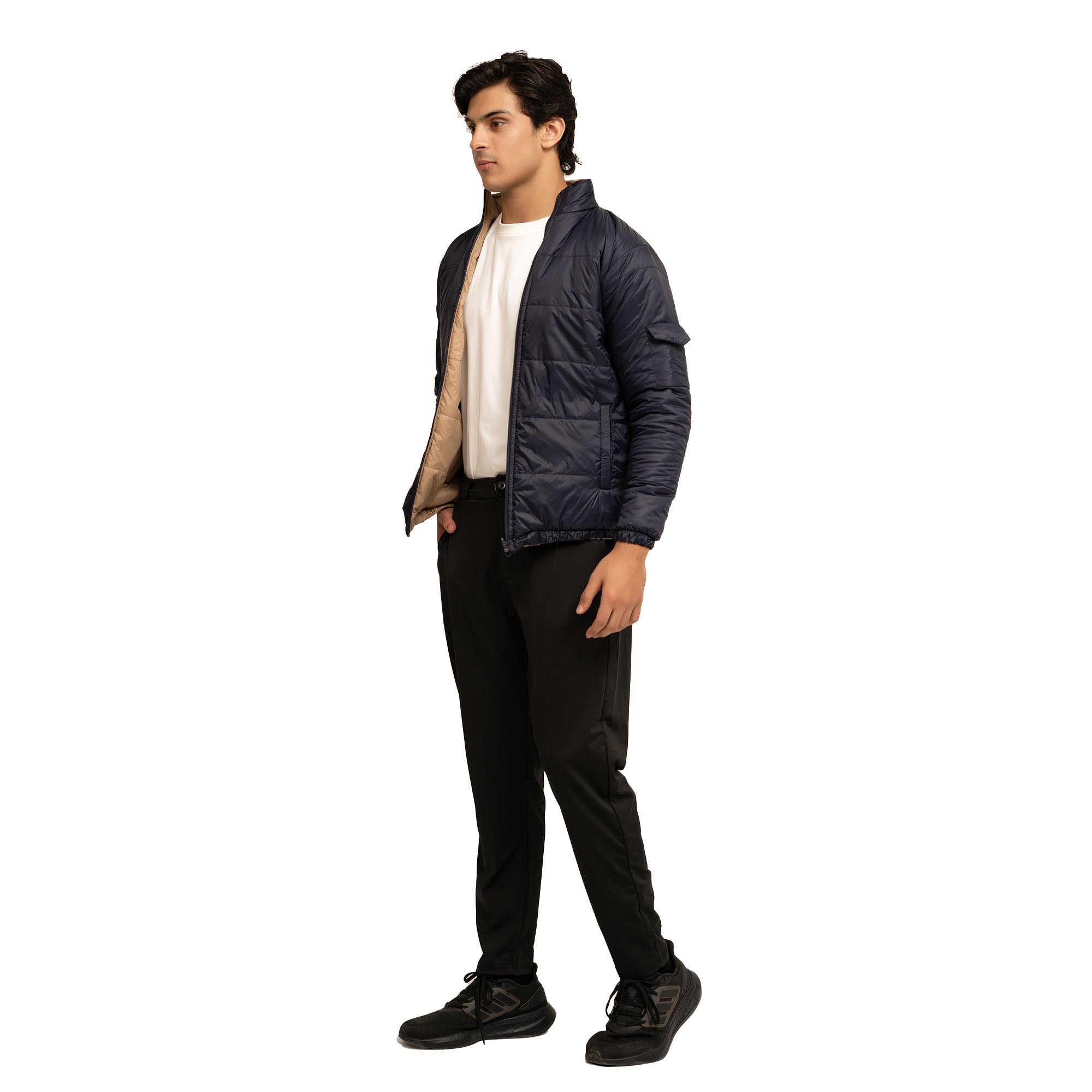 Zest Reversible Jacket - Blue/Camel