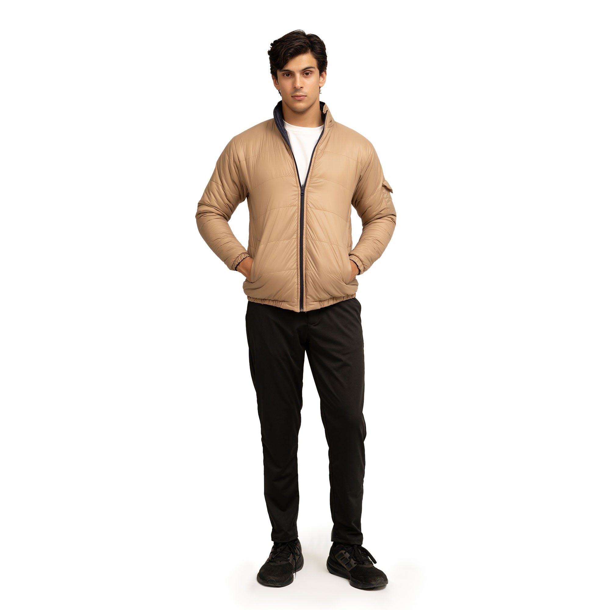 Zest Reversible Jacket - Blue/Camel