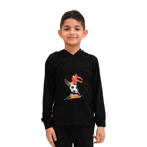 Summer Football Hoodie - Black