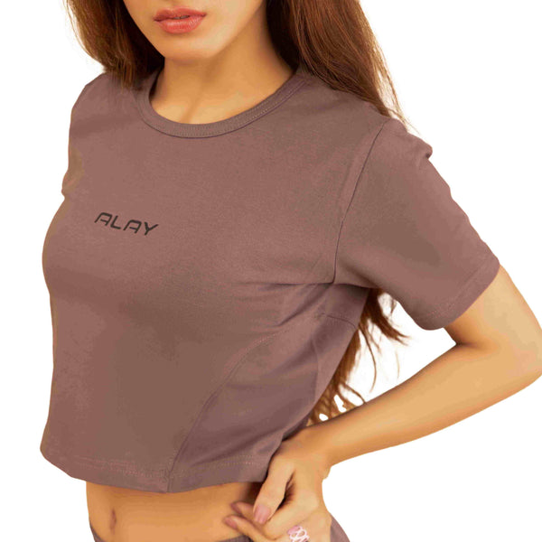 Vivid Crop Top - Brown