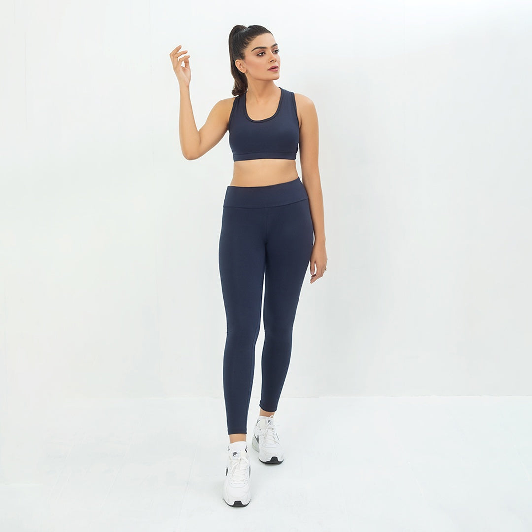 Alay Luxe Sports Bra - Navy