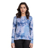 Crest Sweatshirt - Blue Tie-Dye