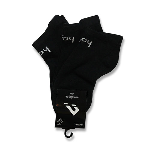 Tempo High Heel Socks - Black (Pack of 3)