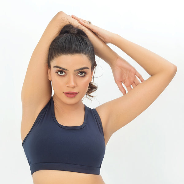 Alay Luxe Sports Bra - Navy