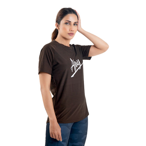 Wonder Woman Tee - Brown